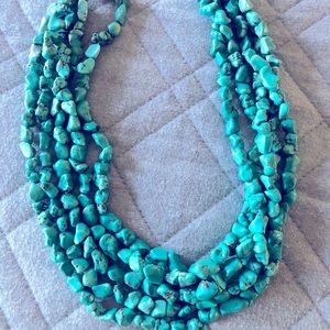 Five Strand Turquoise Necklace